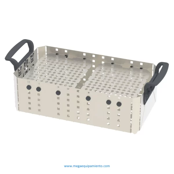 División horizontal de la cesta modular y Soportes de silicona XL - Elma Ultrasonic 2