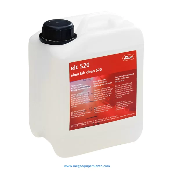 Limpiador de laboratorio Elma S20 (1 litro) - Elma Ultrasonic