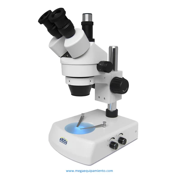 Microscopio de aumento estereoscópico Con tubo fotográfico, luz incidente y transmitida MSZ5000-T-IL-TL - KRÜSS