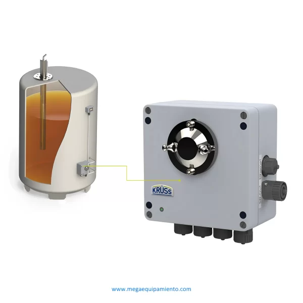 Refractómetro de proceso PRB21S en línea o derivación Con sensor de temperatura Pt100 integrado - KRÜSS