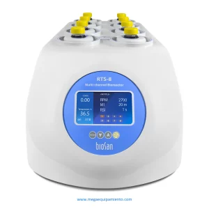 Bioreactor multicanal RTS-8 con medición de DO no invasiva en tiempo real - Biosan (Con tubos TPP TubeSpin® Bioreactor 50ml, 20pcs) (Calibración E.coli)