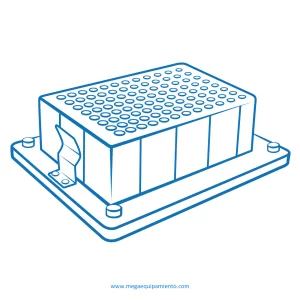 imagen de Bloque B-05E para una placa de pocillos profundos Sarstedt® Megablock 96/2200 μl - Biosan