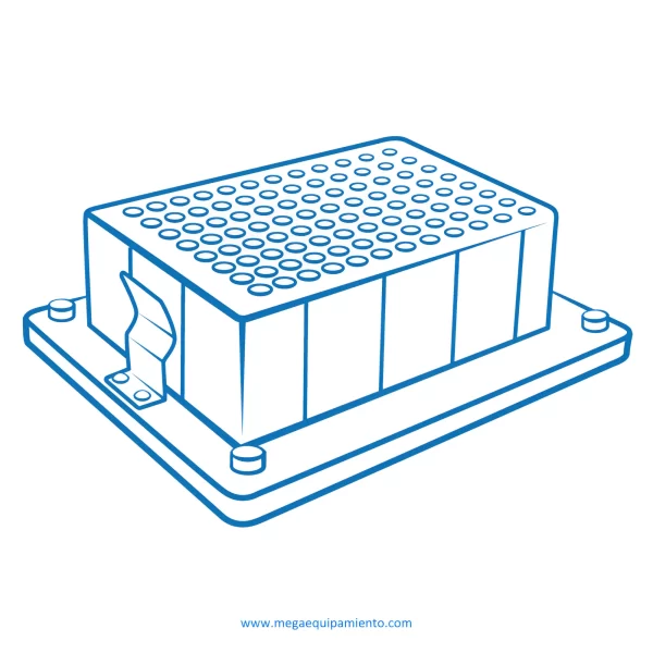 imagen de Bloque B-05E para una placa de pocillos profundos Sarstedt® Megablock 96/2200 μl - Biosan