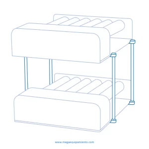 imagen de Kit de apilado para 2 × CTR-6 - Biosan