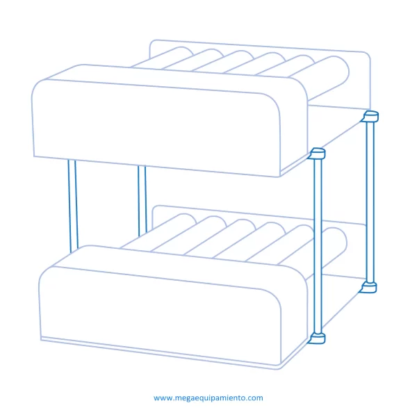 imagen de Kit de apilado para 2 × CTR-6 - Biosan