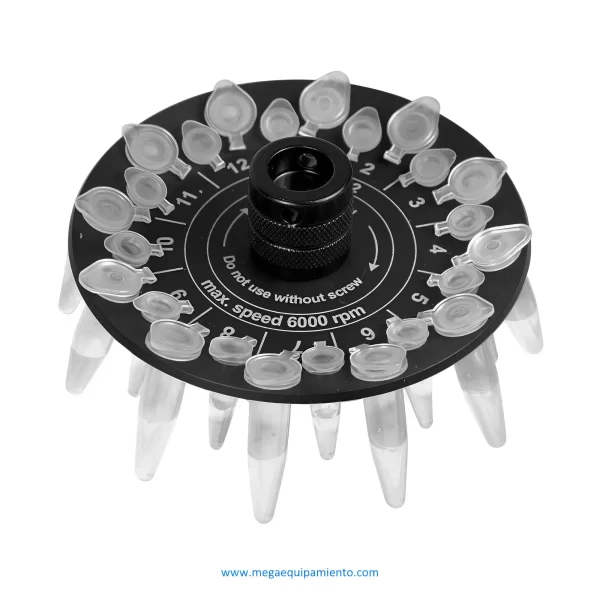 Rotor R-0.5/0.2 para 12 tubos de microanálisis de 0,5 ml y 12 tubos de microanálisis de 0,2 ml - Biosan