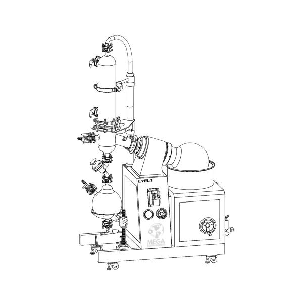 imagen de Evaporador rotativo grande con elevación manual N-23d - Eyela (36,2 Litros)