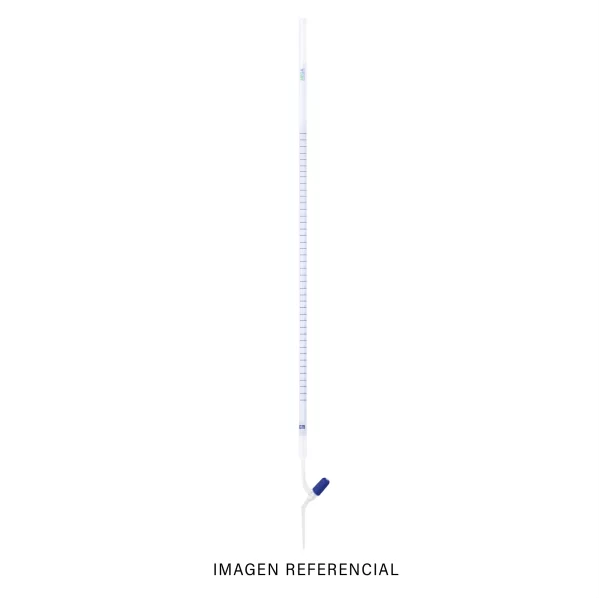 Imagen de Bureta Schellbach de 10 ml con llave válvula recta con husillo PTFE - Hirschmann