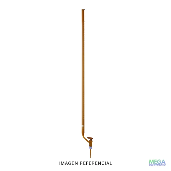 Imagen de Bureta graduada de 10 ml con llave válvula recta - Hirschmann Lab
