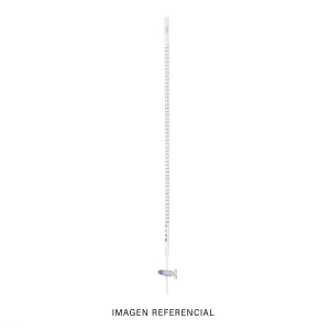 Imagen de Bureta graduada de 50 ml con llave de vidrio recta - Hirschmann Lab