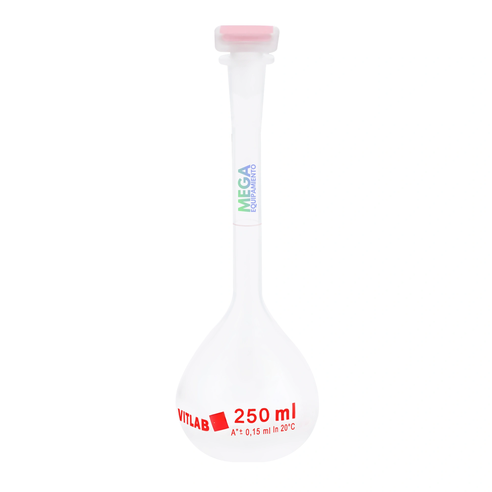Matraz aforado de PMP de 10 ml - Hirschmann Lab (Clase A, aforo anular de ajuste individual, con esmerilado normalizado y tapón PP, DIN EN ISO 1042)