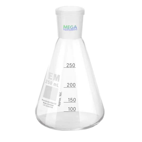 Imagen de (Vidrio de borosilicato 3.3 con graduación en blanco, cuello estrecho, DIN ISO 4797)