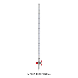 imagen de Bureta recta con llave de vidrio - POBEL
