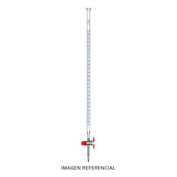 imagen de Bureta recta con llave de vidrio - POBEL