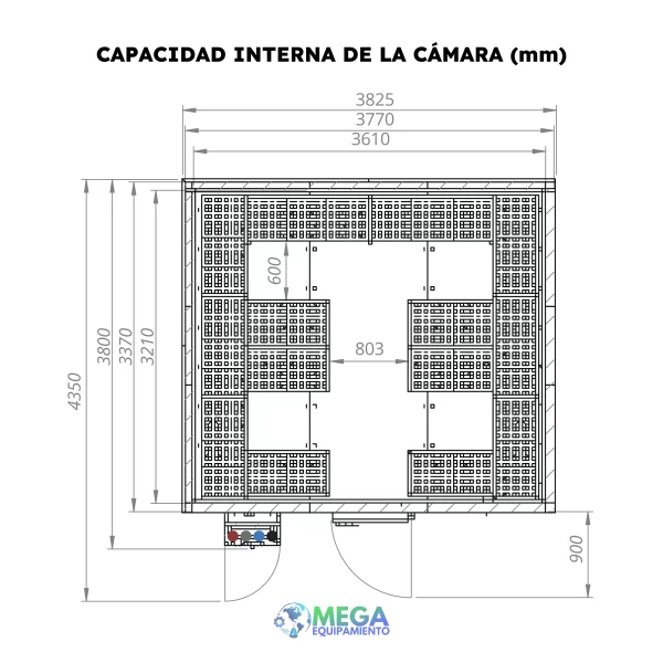 imagen 3 de Cámara climática para pruebas de estabilidad FitoClima 25.000 CR - Aralab (25000 Litros) (Temperatura estándar y sin control de humedad)