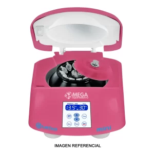 imagen de Microcentrífuga Mini Ventilada Rosa (220V) con Rotor GRF-m2.0-12 y 12 Adaptadores de 0.2 mL - LabTech