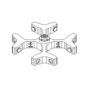 imagen de Rotor Oscilante GRS-G-r250-4 - 4 Cubetas, Ideal para GLB-r250-r250 y GLP-mw-r250 - LABTECH