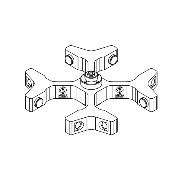 imagen de Rotor Oscilante GRS-G-r250-4 - 4 Cubetas, Ideal para GLB-r250-r250 y GLP-mw-r250 - LABTECH