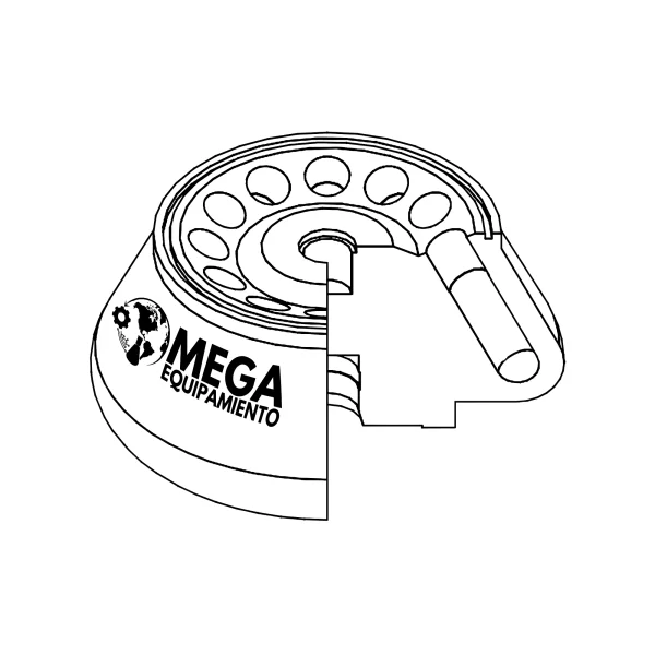 imagen de Rotor de Ángulo Fijo A10U-12 - Ultra 5.0 con Tapa de Aluminio para 12 x 10mL -LABTECH