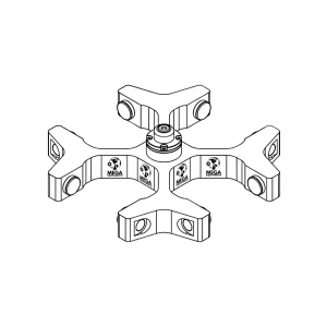 imagen de Rotor de Osilación para cubeta GLB-250-250 - Capacidad: 4 cubetas - GRS-L-250-4 - LABTECH