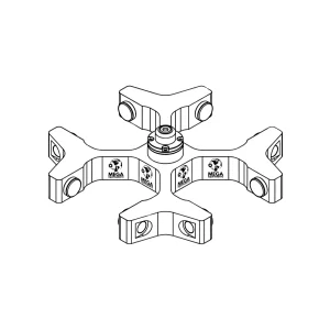 imagen de Rotor de Osilación para cubetas GLB-r250-r250 y GLP-mw-r250 - Capacidad: 4 cubetas - GRS-L-r250-4 - LABTECH